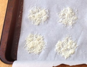 Mounds of Parmesan cheese